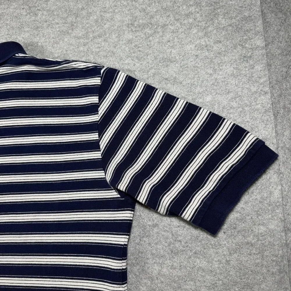 Vintage Polo Ralph Lauren Golf Polo Mens M Navy Striped 1999 US Open Pinehurst